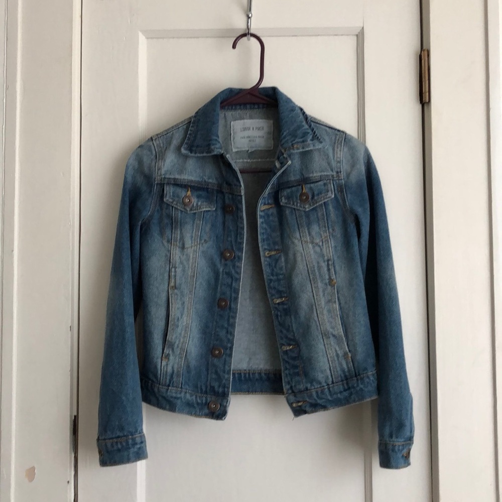 Liquor N Poker denim tucker jacket